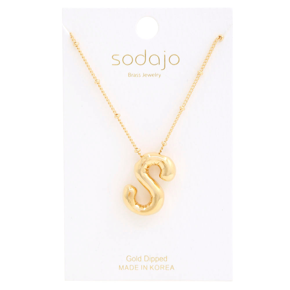 Bubble Letter Necklace