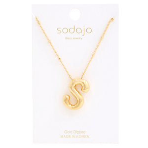 Bubble Letter Necklace